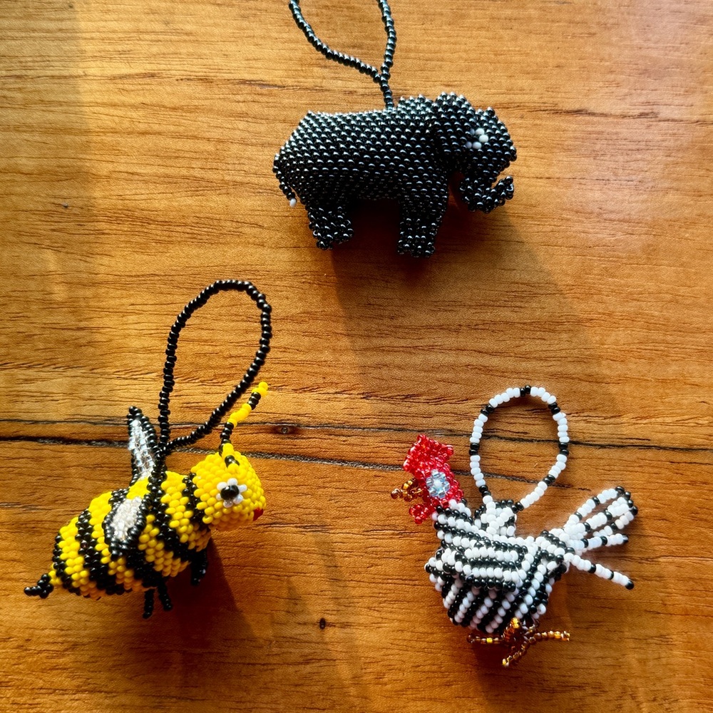 Handmade Beaded Ornaments PLS READ DESCRIPTION